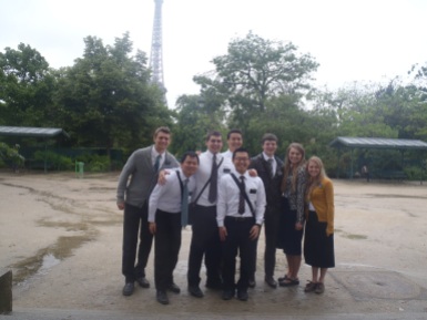 The day we had district meeting by the Eiffel Tower. It was raining that day, yet it was a perfect end to a great transfer.