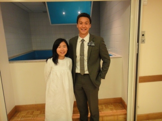 ZhuYing, an amie I taught whilst in Paris is finally got baptised