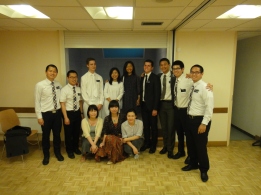 At ZhuYing's baptism. Some of the chinese members and the chinese missionaries!